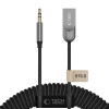 Tech-Protect Ultraboost AU04 Bluetooth 6.0 audio adapteris ar AUX 3,5 mm, pelēks