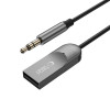 Tech-Protect Ultraboost AU04 Bluetooth 6.0 audio adapteris ar AUX 3,5 mm, pelēks