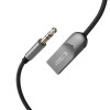 Tech-Protect Ultraboost AU04 Bluetooth 6.0 audio adapteris ar AUX 3,5 mm, pelēks