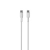 Puro ICON Soft USB-C uz USB-C kabelis PUR671, 1,5 m, balts