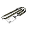 Tech-Protect C9S Rope Crossbody telefona siksna pāri plecam, neilons, 91–140 cm, Army Green