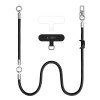 Tech-Protect C10S Rope Crossbody & Wrist tālruņa siksnu komplekts, Black/Titanium
