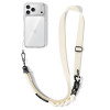Tech-Protect C9S Rope Crossbody telefona siksna, neilons, 91–140 cm, Desert Beige