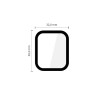 Tech-Protect Glass Flex+ hibrīdstikls Apple Watch 4 / 5 / 6 / SE 1 / 2 / 3 40 mm, melns (2 gab.)