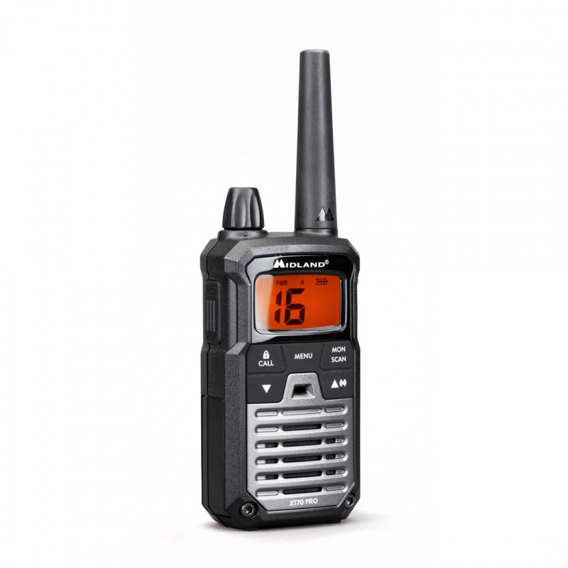 Midland XT70 Pro Duo rācija, melna