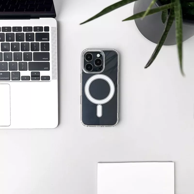 Hurtel MagSafe saderīgs caurspīdīgs stūru vāciņš iPhone Air, caurspīdīgs