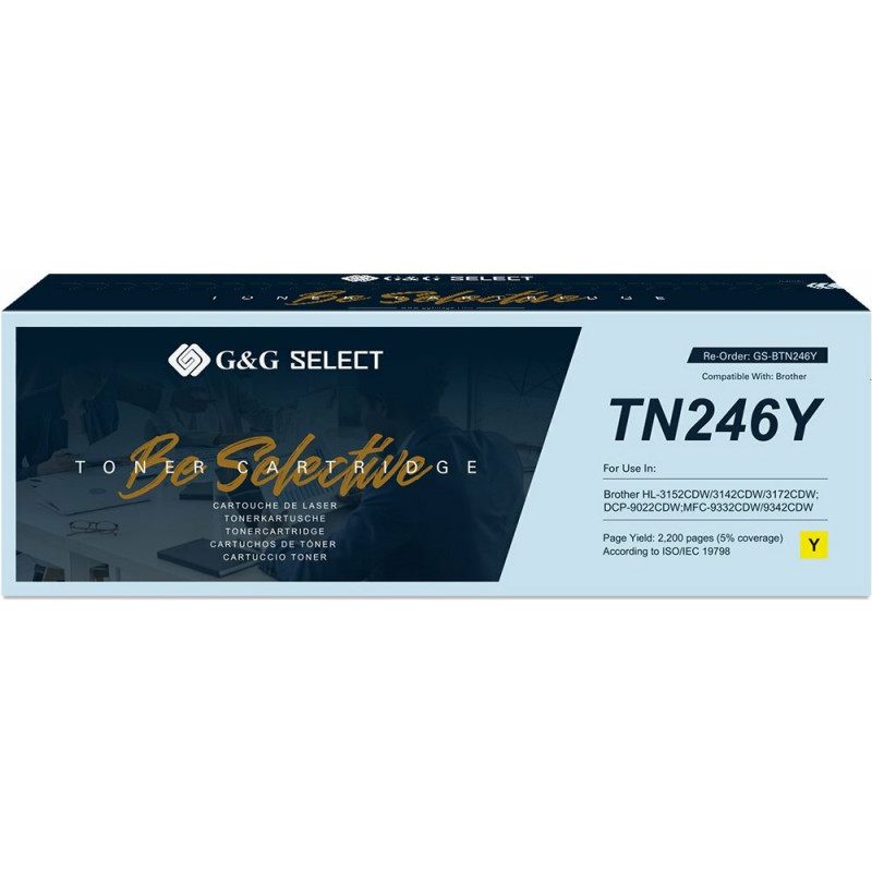 G&G Select saderīgs toners Brother TN-246Y, dzeltens (21143)