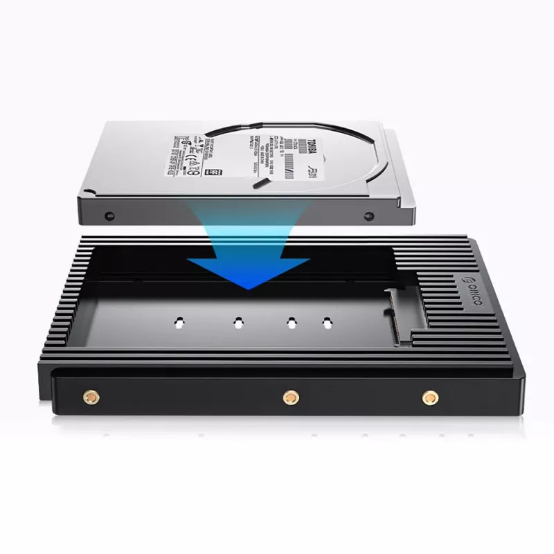 Orico D2SS-6G disku adapteris 2.5" uz 3.5", SATA III, melns