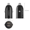 Orico MiniRing MR-30-2C 30W 2x USB-C automašīnas lādētājs, melns
