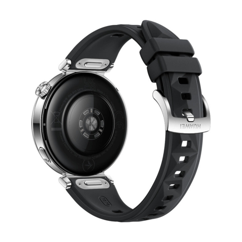 Viedpulkstenis Huawei Watch GT 5 Active 41 mm ar GPS, melna fluorelastomēra siksniņa