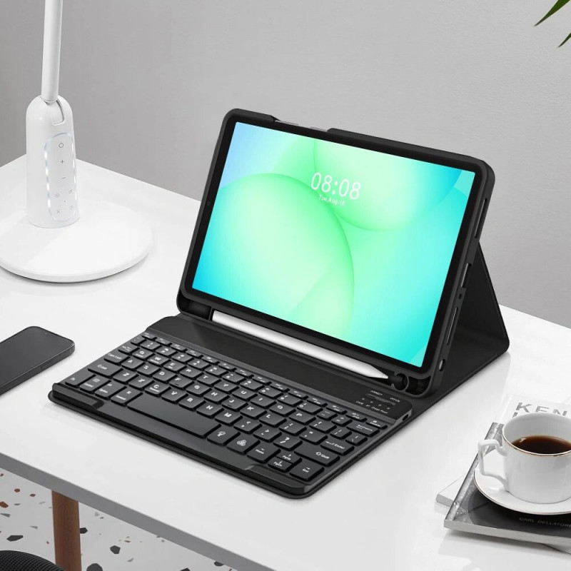 Tech-Protect SmartCase Pen + tastatūra Samsung Galaxy Tab A9+ / A11+ 11.0 (X210 / X215 / X216 / X230 / X235 / X236), melna