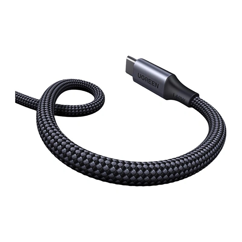 UGREEN L533 2in1 USB-C kabelis, USB-C uz 2x USB-C PD 140W, 2 m, melns