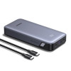 UGREEN PB532 20000mAh 30W divvirzienu ātrās uzlādes barošanas bloks, 2x USB-C, USB-A, pelēks