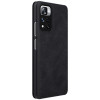 [CR] Nillkin Qin vāciņš Xiaomi Mi 11i HyperCharge / Redmi Note 11 Pro (China), melns (patērētāja atgriezta prece)