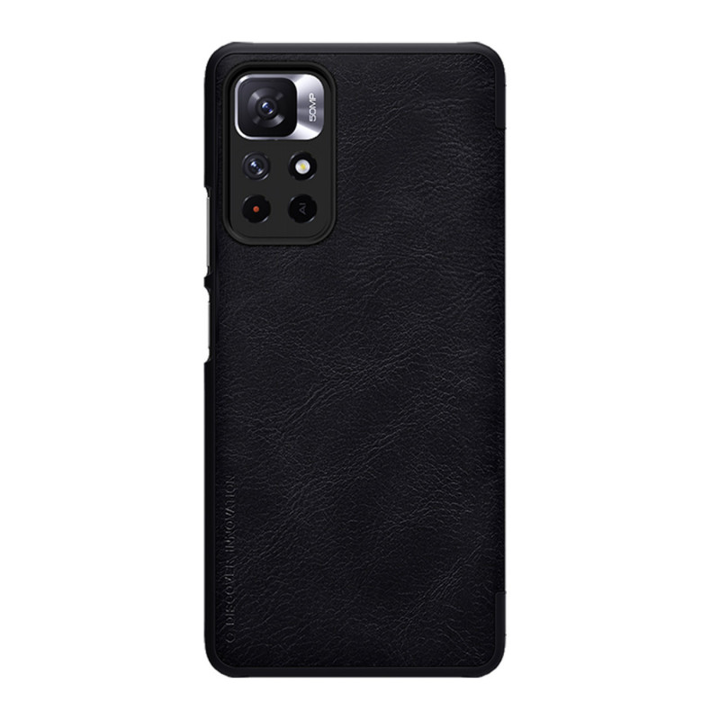 Nillkin Qin vāciņš Xiaomi Redmi Note 11T 5G / Poco M4 Pro 5G, melns