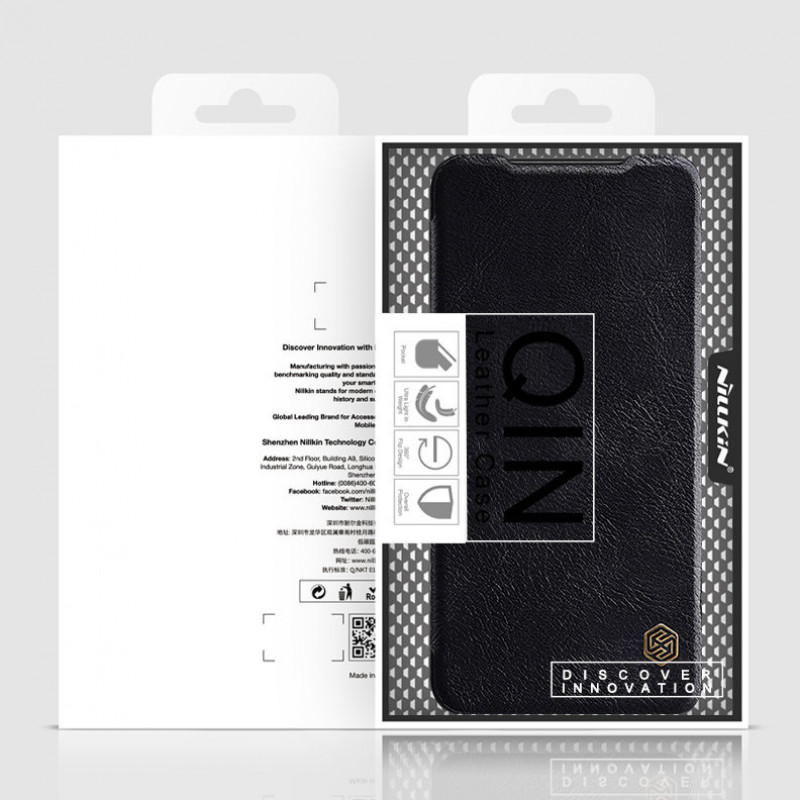 Nillkin Qin vāciņš Xiaomi Redmi Note 11T 5G / Poco M4 Pro 5G, melns