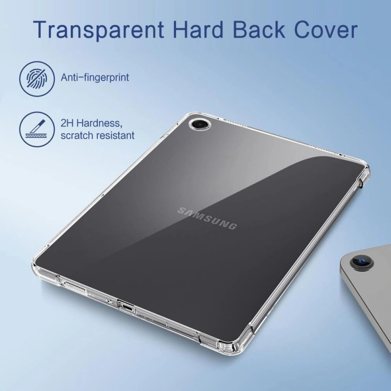 Tech-Protect FlexAir planšetdatora maciņš Samsung Galaxy Tab A9 / A11 8.7 (X110 / X115 / X133 / X135), caurspīdīgs