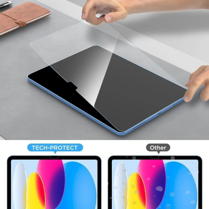 Tech-Protect Glass Fit+ rūdītais stikls Samsung Galaxy Tab A9 / A11 8.7 (X110 / X115 / X133 / X135), caurspīdīgs (2 gab.)
