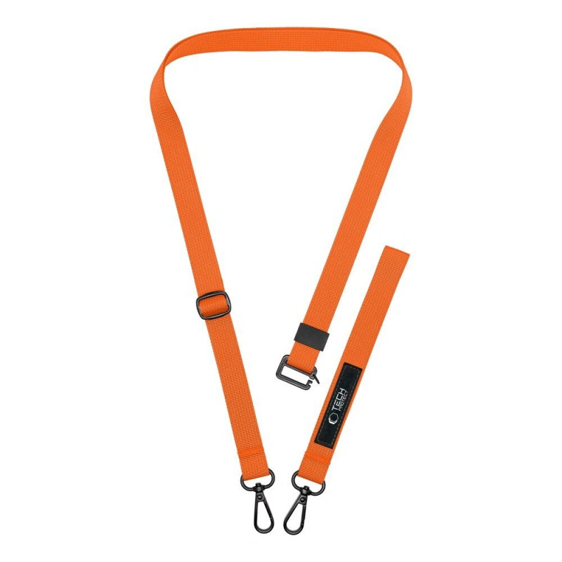 Tech-Protect C6S Rope Crossbody tālruņa kaklarota, Cosmic Orange