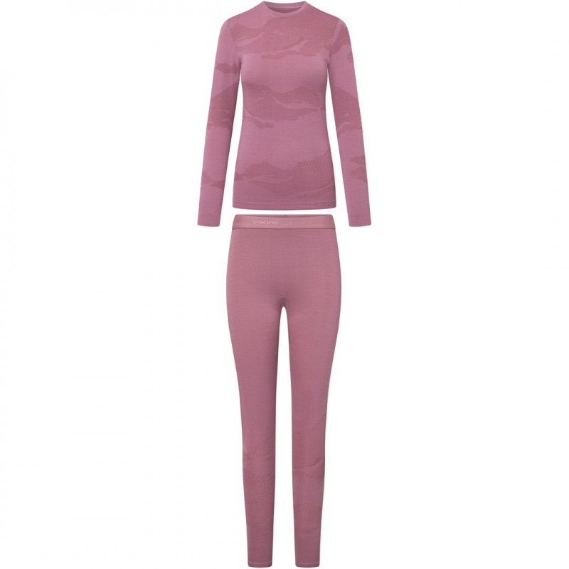 Viking Gasher Lady Set Merino sieviešu apakšveļa, rozā, S