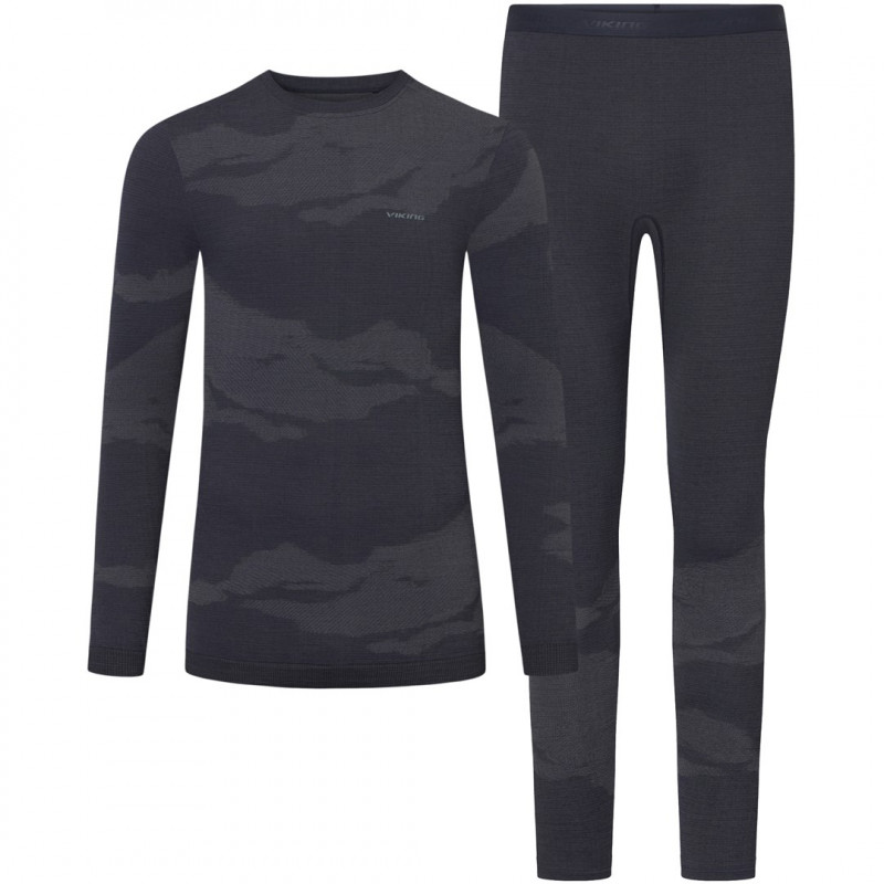 VIKING Gasher Man Set Merino vīriešu apakšveļas komplekts, izmērs XL, tumši zilā krāsā