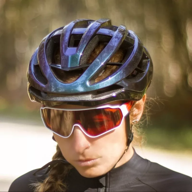 Rockbros HC-58C-M velosipēda ķivere 55–58 cm, Blue Chameleon