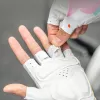 Rockbros S389 sieviešu īspirkstu triecienu absorbējošie velosipēda cimdi, izmērs L, daudzkrāsaini