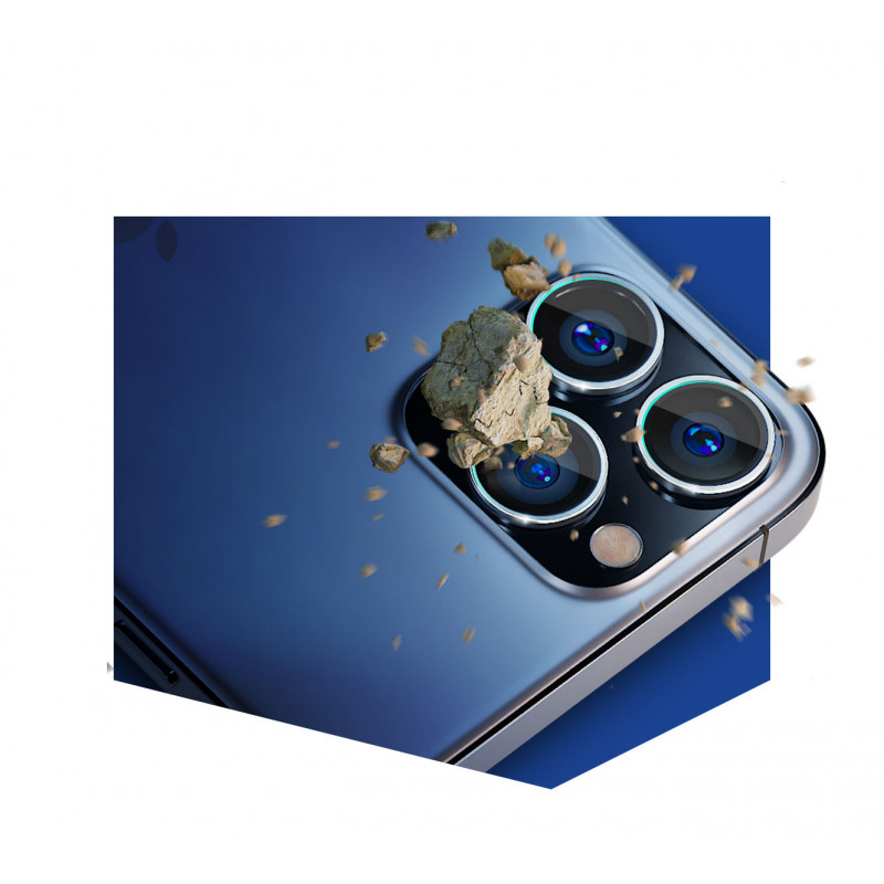 3MK Lens Protection Pro kameras objektīva stikls Apple iPhone 13 mini, 9H, sudraba