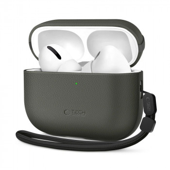 Tech-Protect NaturalFit futrālis Apple AirPods Pro 3, olīvu zaļš