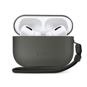 Tech-Protect NaturalFit futrālis Apple AirPods Pro 3, olīvu zaļš