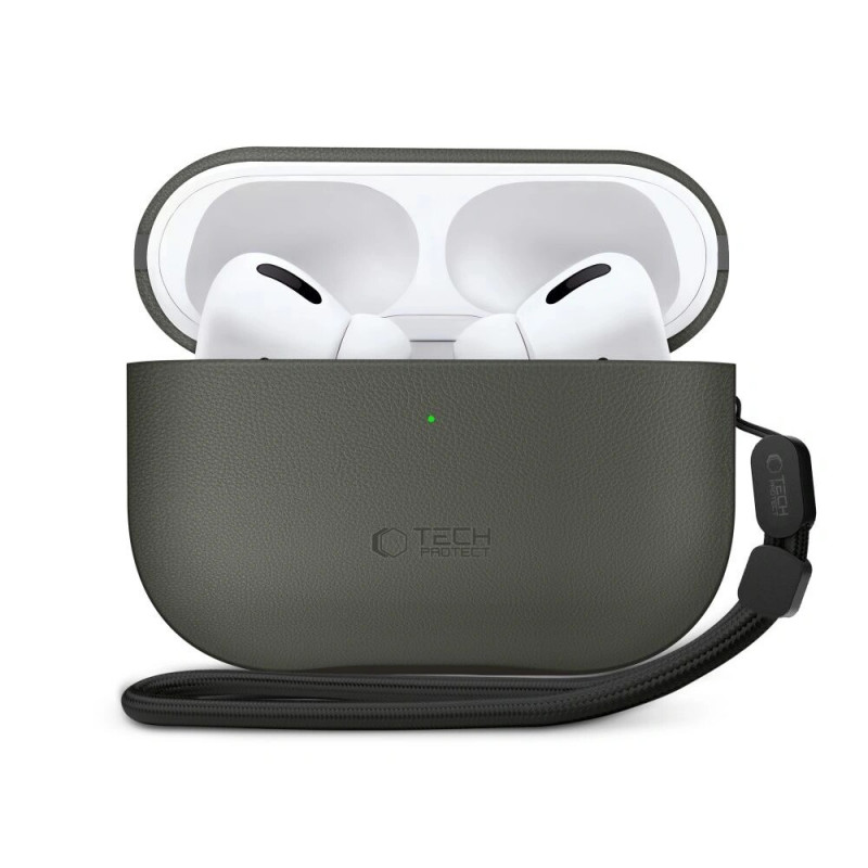 Tech-Protect NaturalFit futrālis Apple AirPods Pro 3, olīvu zaļš