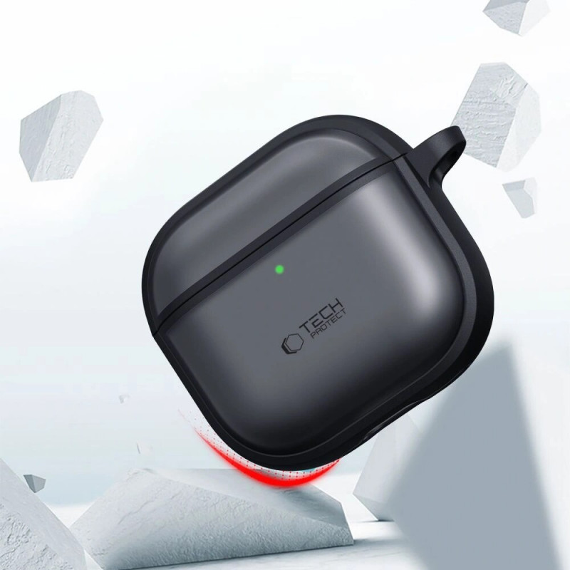 Tech-Protect Magmat apvalks Apple AirPods Pro 3, matēti melns