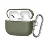 Tech-Protect Silicone Hook silikona maciņš Apple AirPods Pro 3, olīvu zaļš