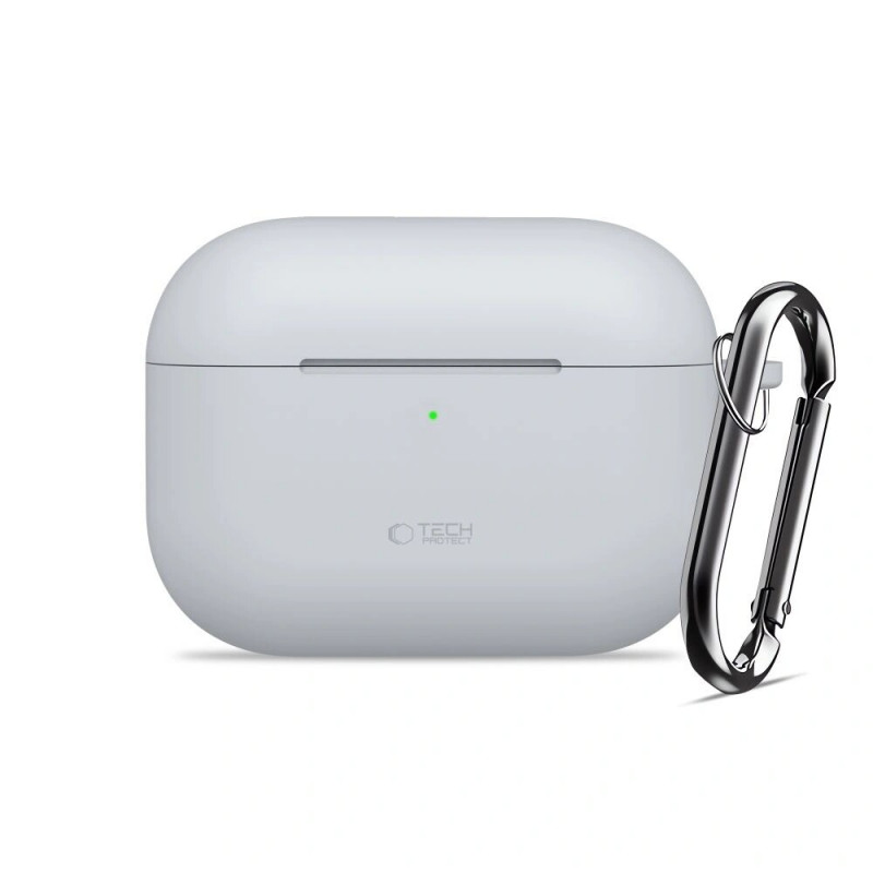 Tech-Protect Silicone Hook silikona maciņš Apple AirPods Pro 3, Crayon Grey