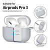 Tech-Protect Silicone Hook silikona maciņš Apple AirPods Pro 3, Crayon Grey