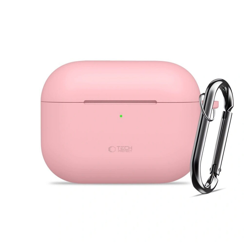 Tech-Protect silikona maciņš ar āķi Apple AirPods Pro 3 rozā