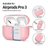 Tech-Protect silikona maciņš ar āķi Apple AirPods Pro 3 rozā