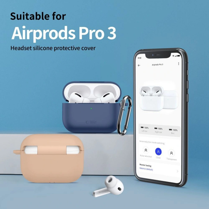 Tech-Protect silikona maciņš ar āķi Apple AirPods Pro 3 rozā