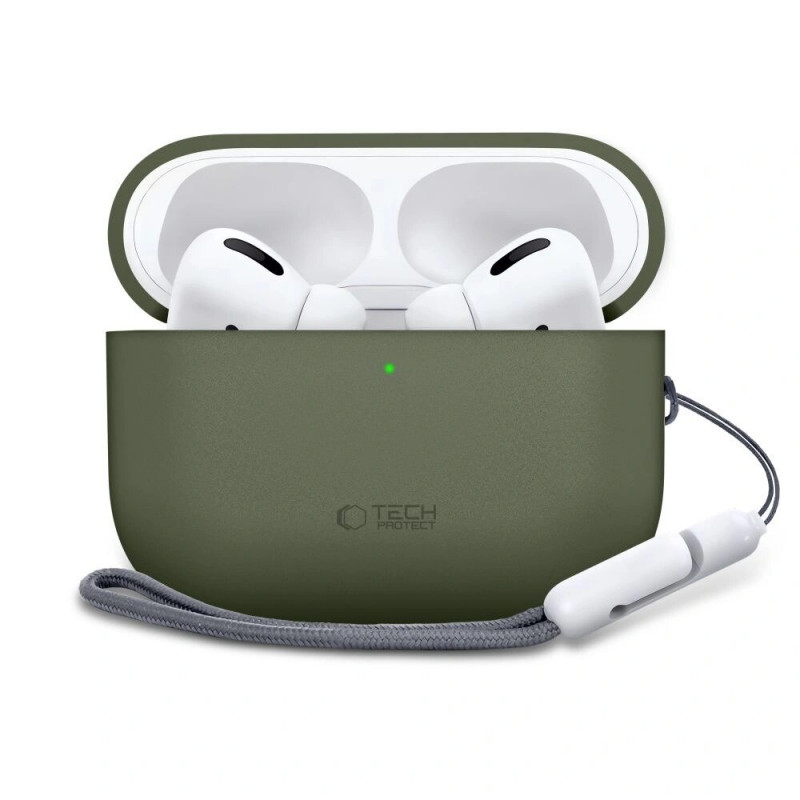 Tech-Protect silikona maciņš Apple AirPods Pro Pro 3 olīvzaļš