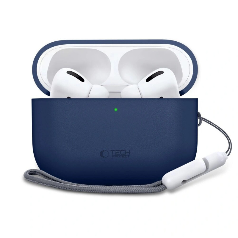 Tech-Protect silikona maciņš Apple AirPods Pro 3 tumši zilā krāsā