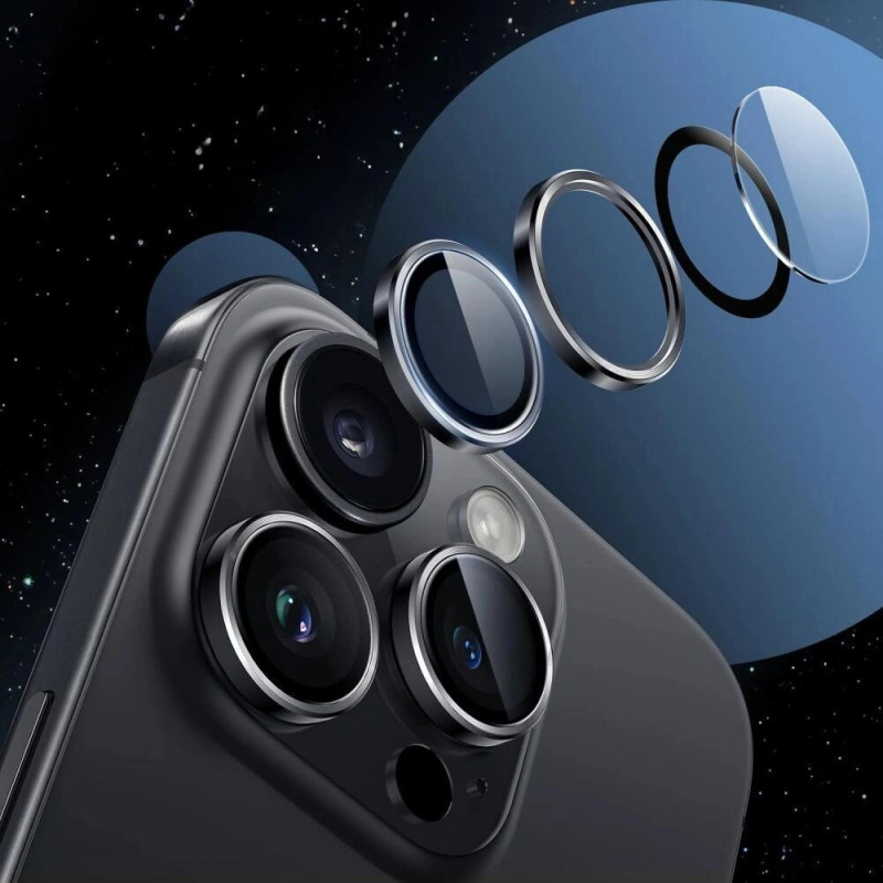 Tech-Protect Camring Fit+ kameras objektīva pārsegs Samsung Galaxy S25 FE caurspīdīgs