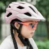 Rockbros LK-67 jauniešu velosipēda ķivere ar noņemamu vizieri 54–58 cm, rozā