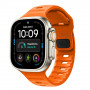 Tech-Protect Silicone Line Apple Watch 8 / 9 / 10 / 11 / 12 / SE / Ultra 44/45/46/49 mm siksniņa, oranža