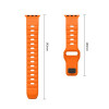 Tech-Protect Silicone Line Apple Watch 8 / 9 / 10 / 11 / 12 / SE / Ultra 44/45/46/49 mm siksniņa, oranža