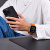 Tech-Protect Silicone Line Apple Watch 8 / 9 / 10 / 11 / 12 / SE / Ultra 44/45/46/49 mm siksniņa, oranža
