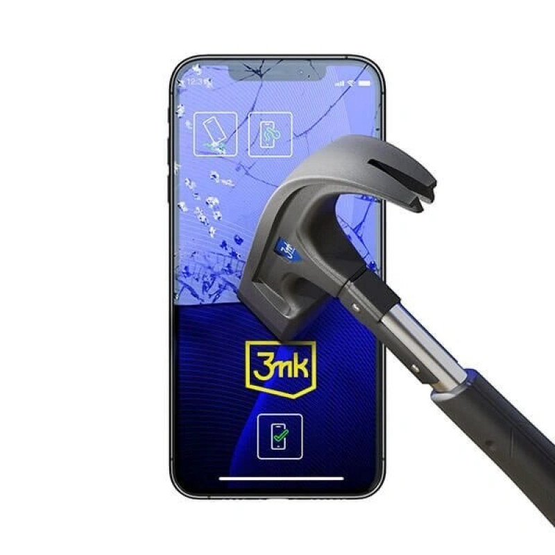 3MK FlexibleGlass Apple iPhone 16e / 14 / 13 / 13 Pro hibrīdā stikla ekrāna aizsargplēve