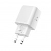 Tech-Protect NCA20 USB-A / USB-C sienas lādētājs PD 20W / QC3.0 ar USB-C / Lightning kabeli 100 cm, balts