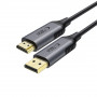 Tech-Protect UltraBoost DisplayPort / HDMI 2.0 kabelis, 4K 60 Hz, 200 cm, melns