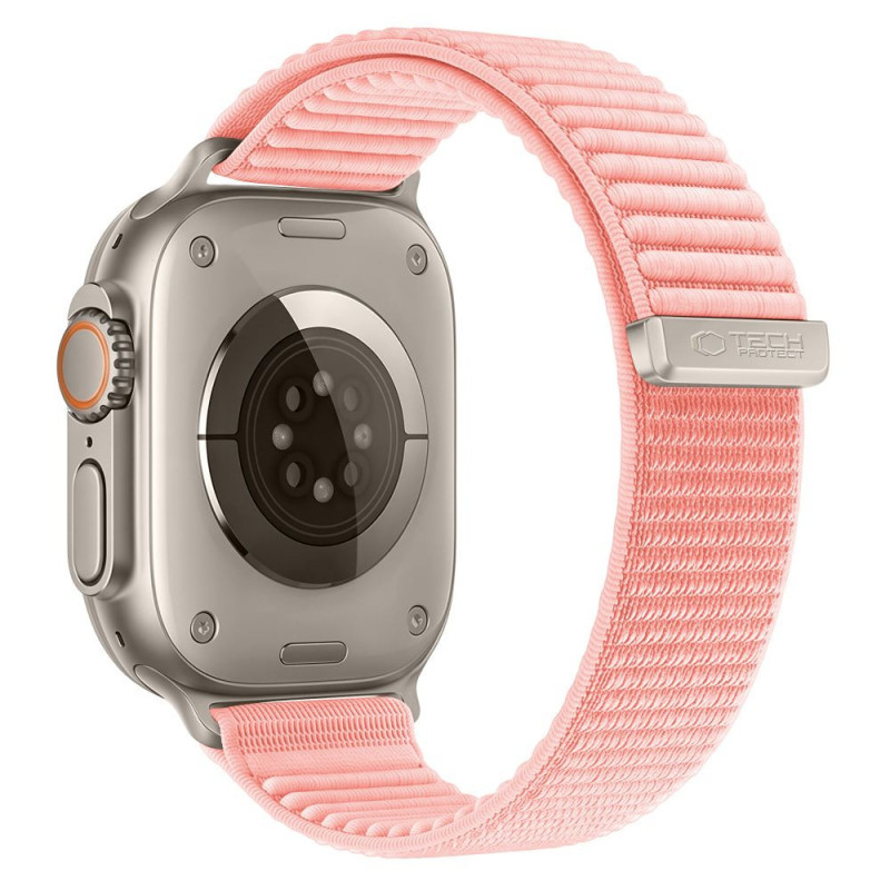 Tech-Protect NylonLoop aproce Apple Watch 8 / 9 / 10 / 11 / 12 / SE (40 / 41 / 42 mm), Blush Pink