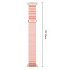 Tech-Protect NylonLoop aproce Apple Watch 8 / 9 / 10 / 11 / 12 / SE (40 / 41 / 42 mm), Blush Pink